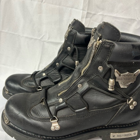 Harley-Davidson Men’s Black riding Boots - Picture 3 of 9
